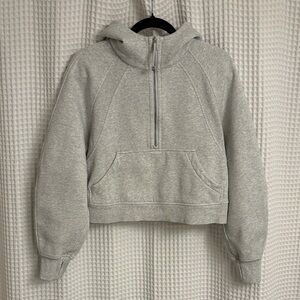 Lululemon Scuba Oversized Half-Zip Hoodie ~ XS/S ~ HC Ultra Light Grey